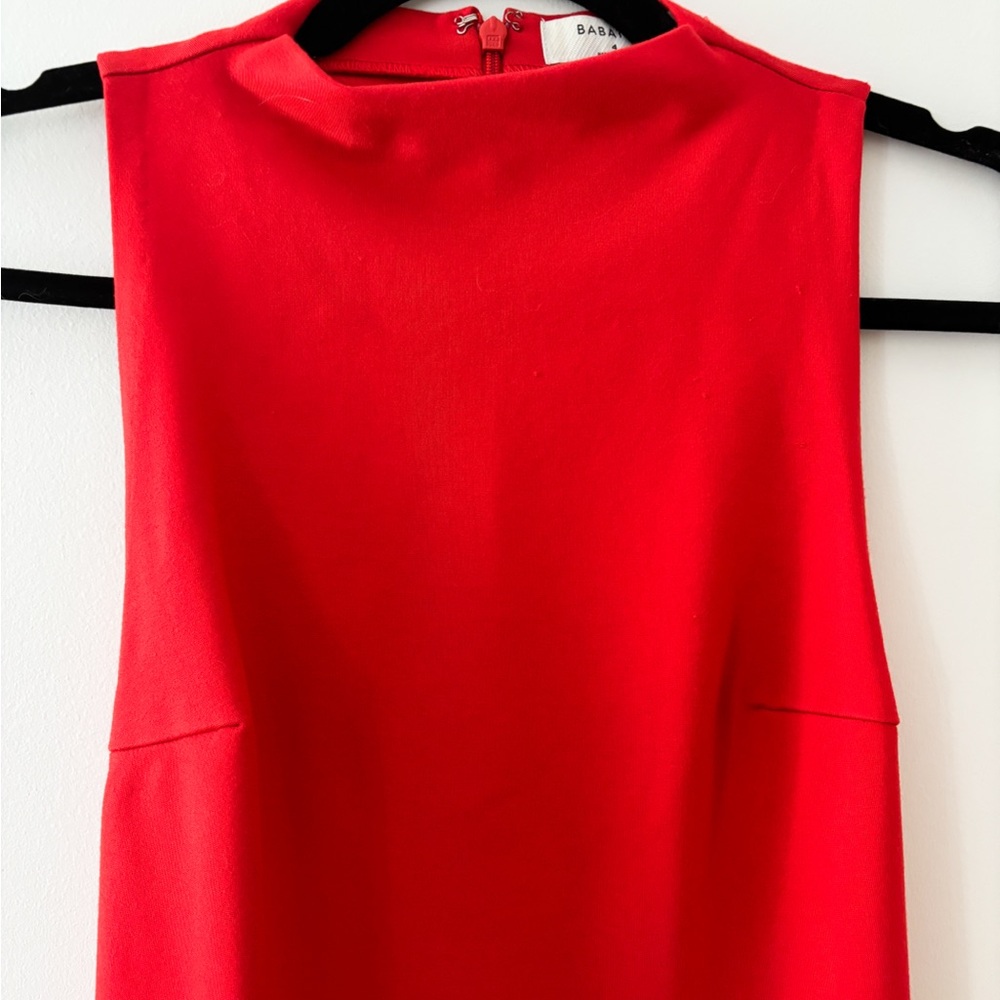 Aritzia Elegant Red Sleeveless Dress